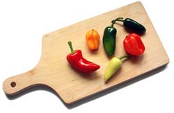 The capsaicin in jalapenos, cayenne and other red peppers seems to stimulate the metabolism and increase your body's fat-burning efficiency.